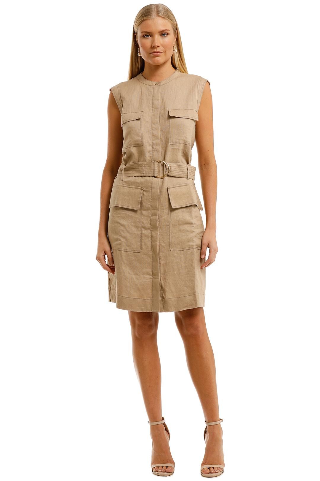 Utility Mini Dress in Cappucino by Witchery for Hire GlamCorner