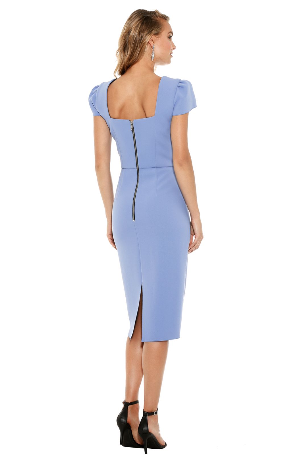 double crepe bodycon dress