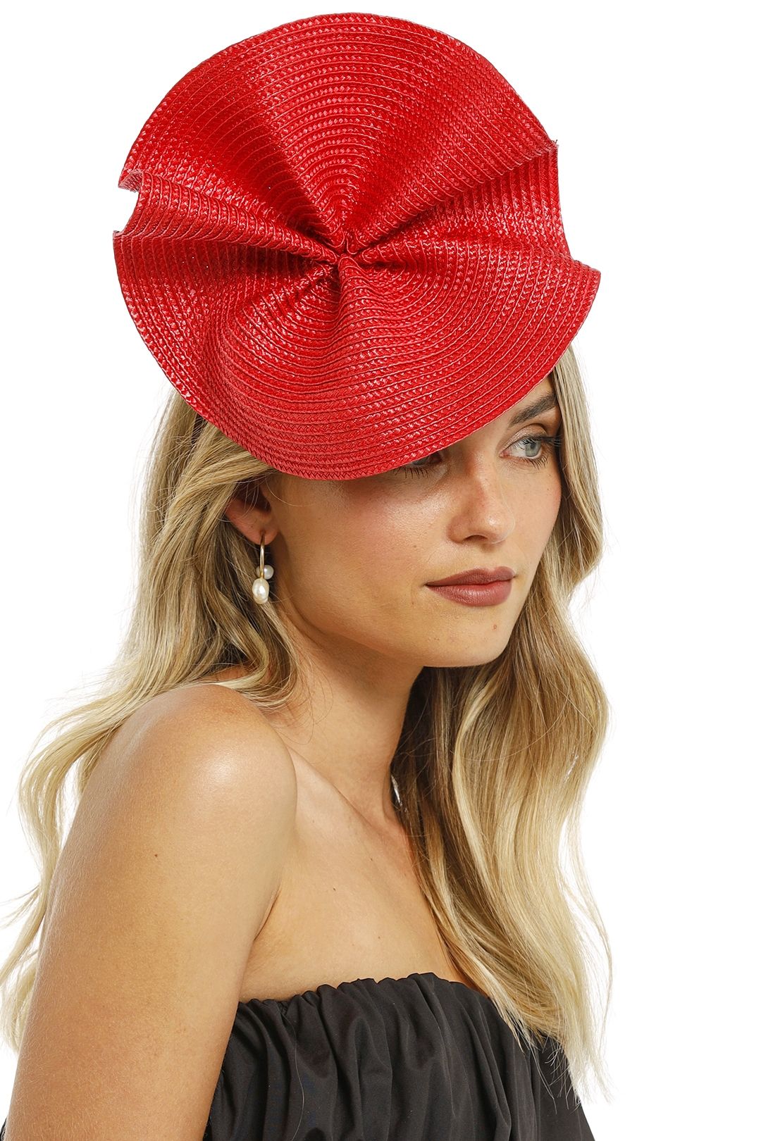 Zaria Fascinator in Red by Morgan and Taylor Headwear