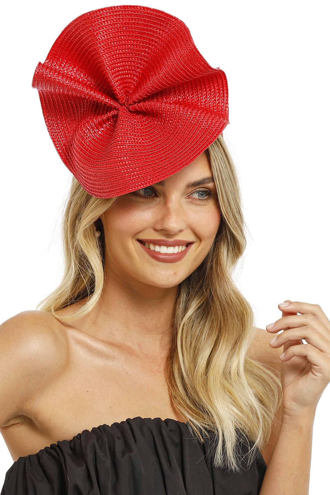 Zaria Fascinator in Red by Morgan and Taylor Wave