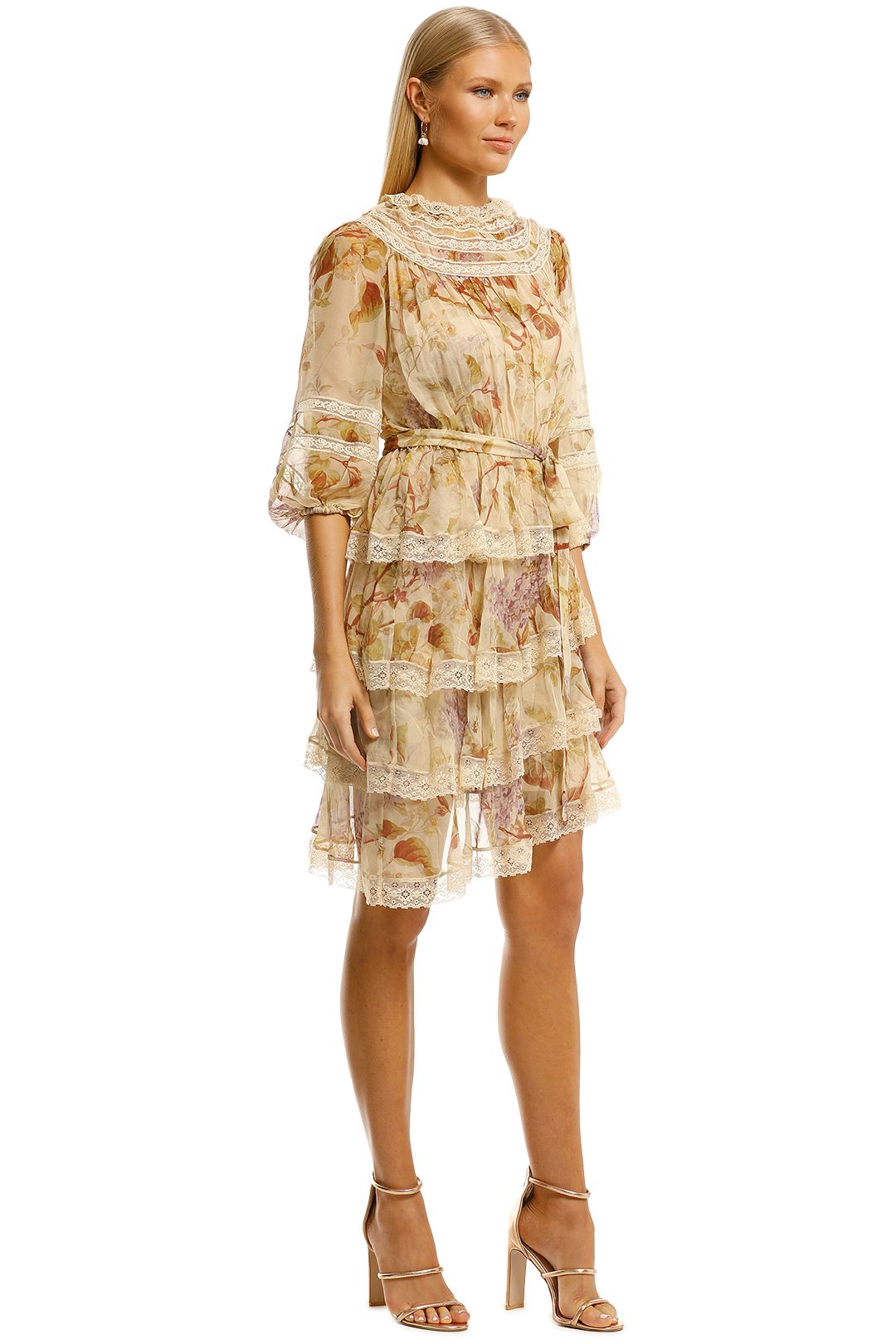 zimmermann tiered flared mini