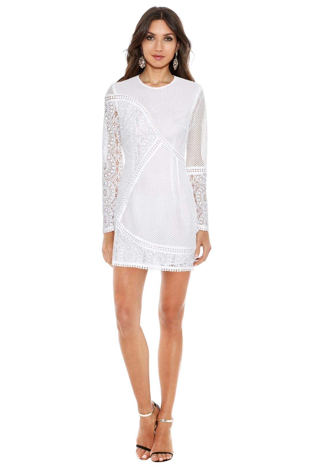 Anais Lace Dress in White by Zimmermann