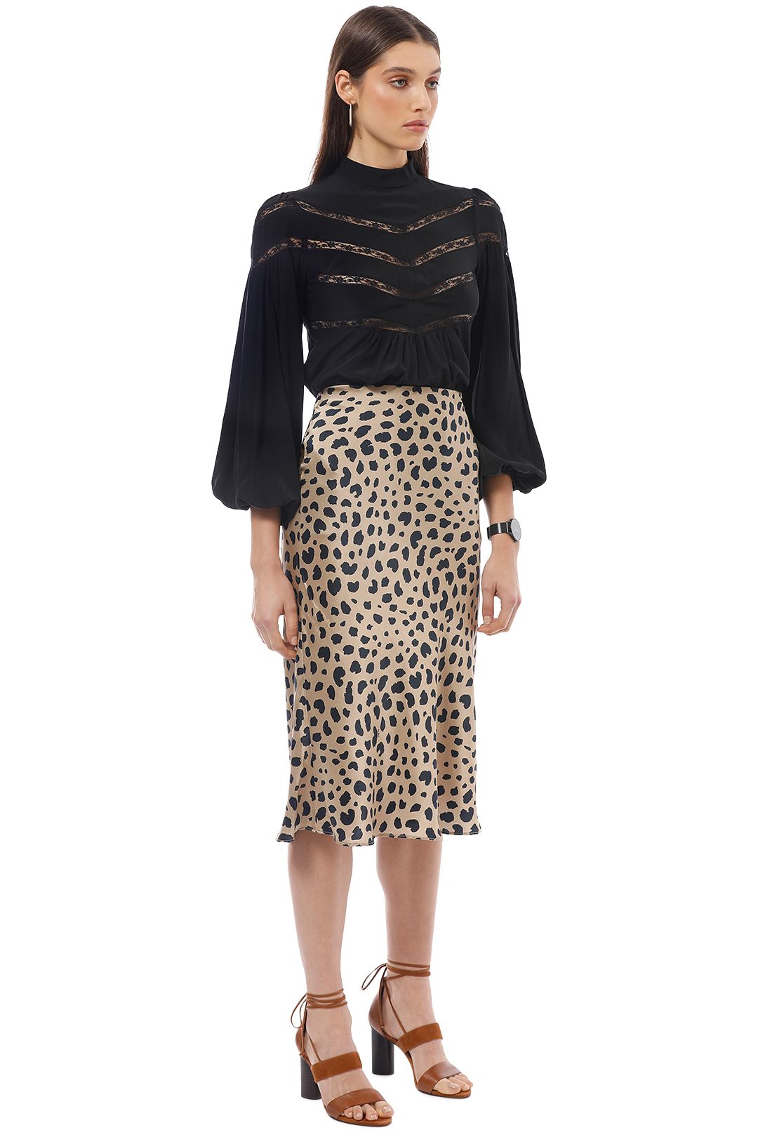 Chevron Lace Blouse by Zimmermann for Hire