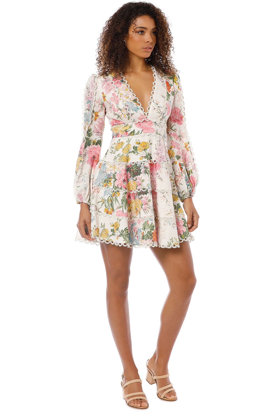Heathers Flounce Short Dress by Zimmermann for Hire