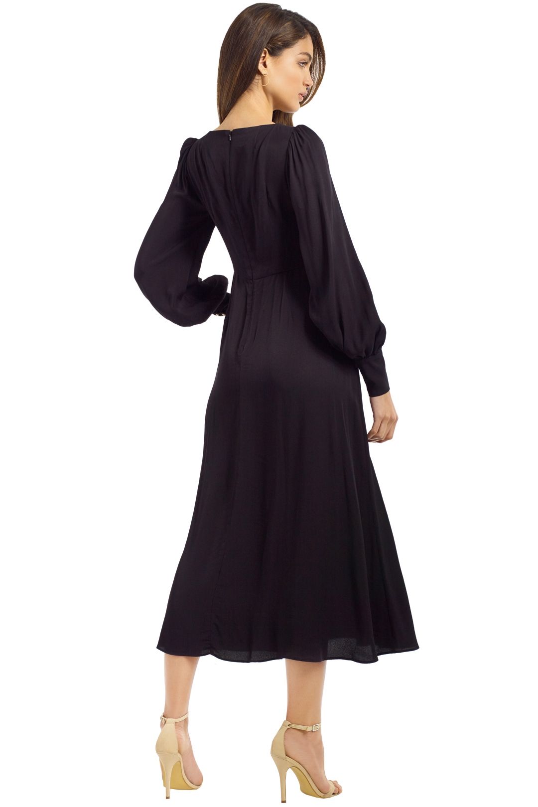 Zimmermann - Rouche Dress - Black - Back