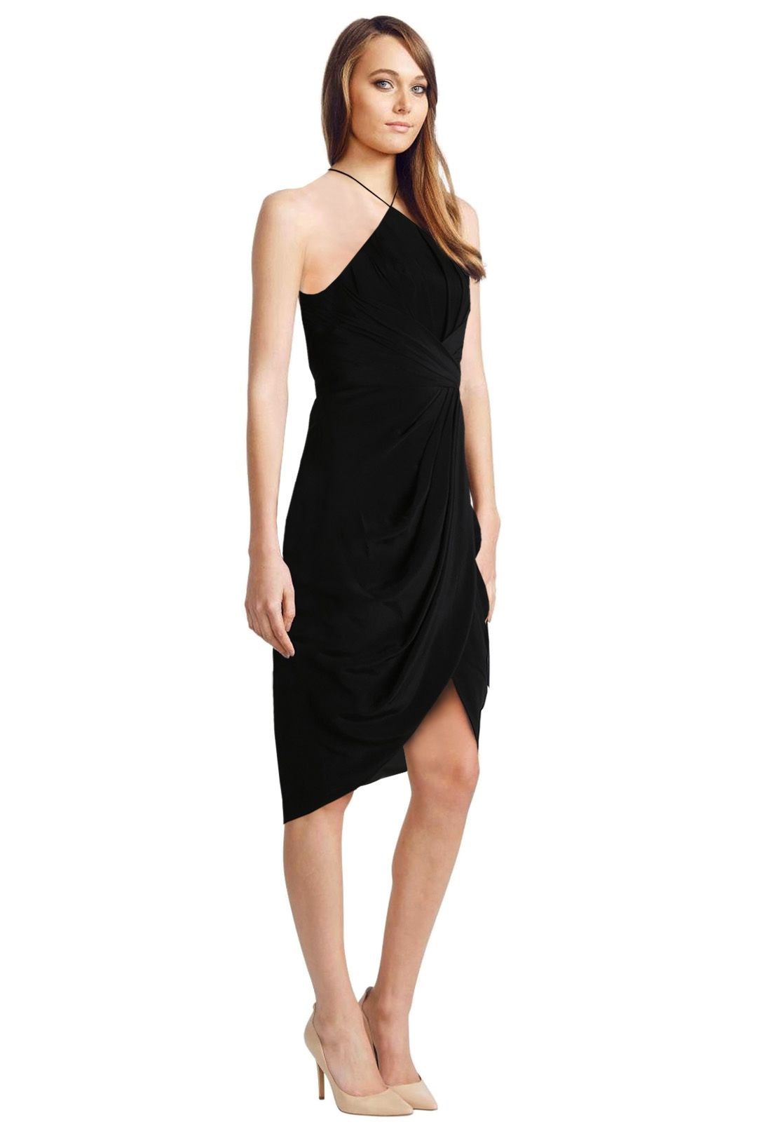 Zimmermann - Silk Tuck Dress - Black - Side