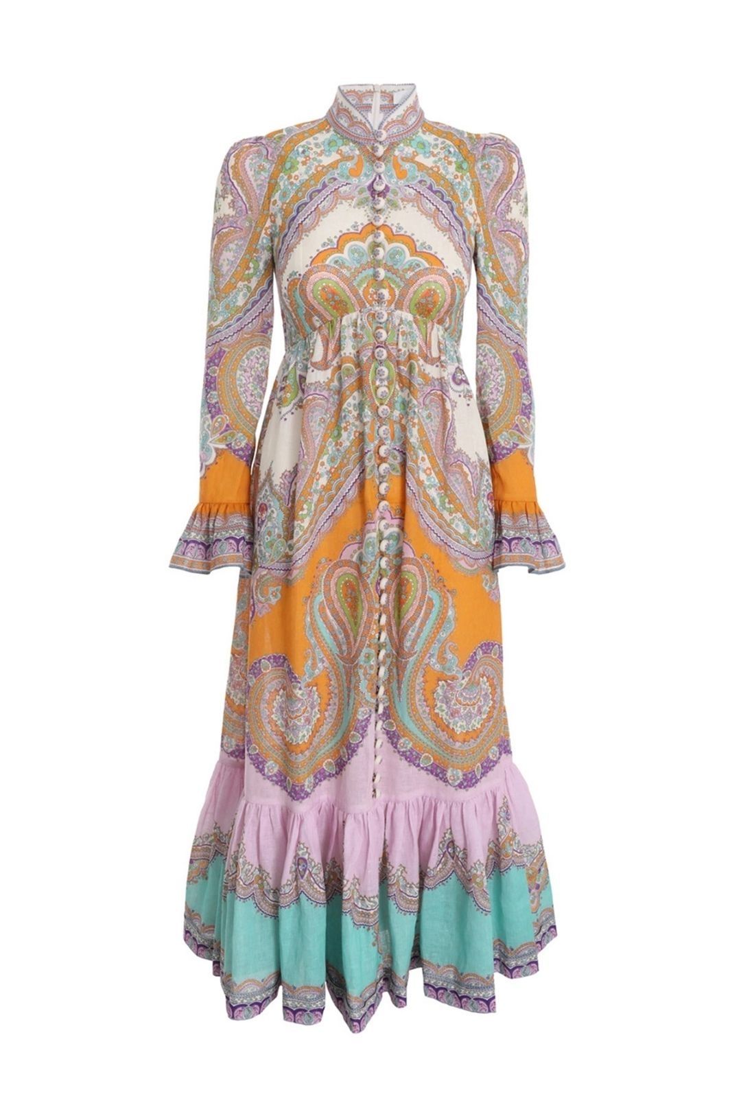 Image of Zimmermann - Lola Paisley Midi Dress