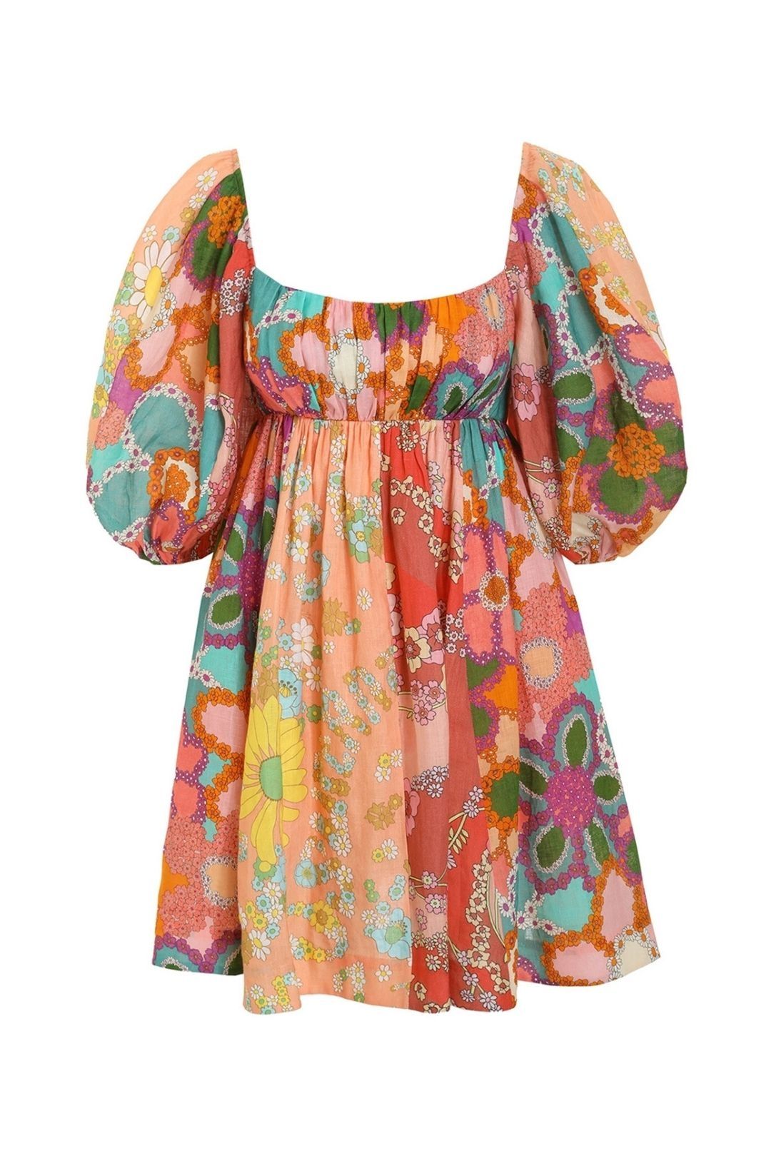 Image of Zimmermann - Lola Panelled Mini Dress