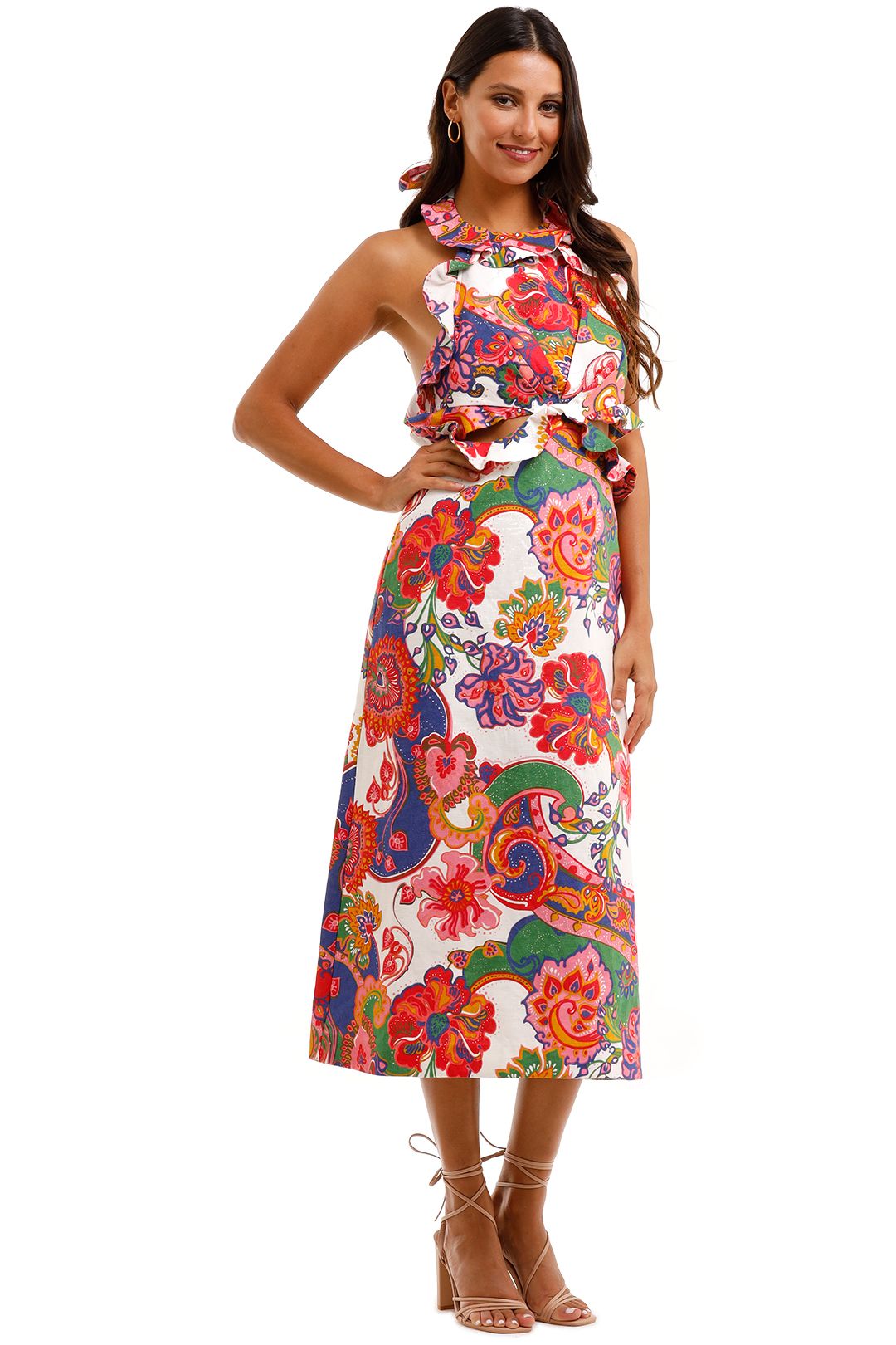 zimmermann lovestruck tie back mini